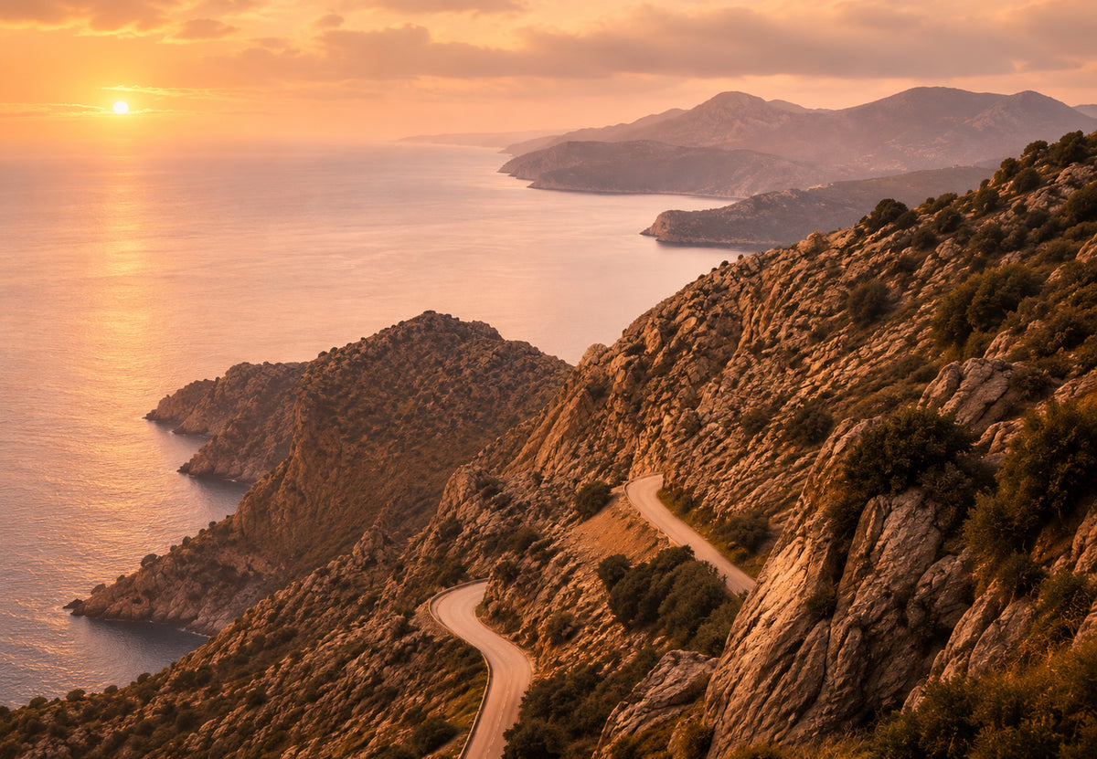 The Road That Winds to the Sea (Landscape)