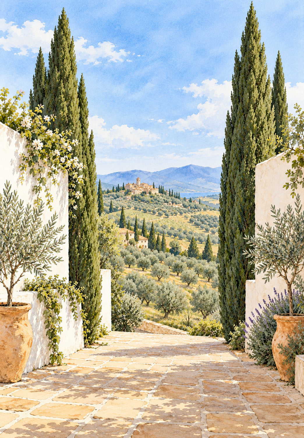 The Passage Between the Cypresses