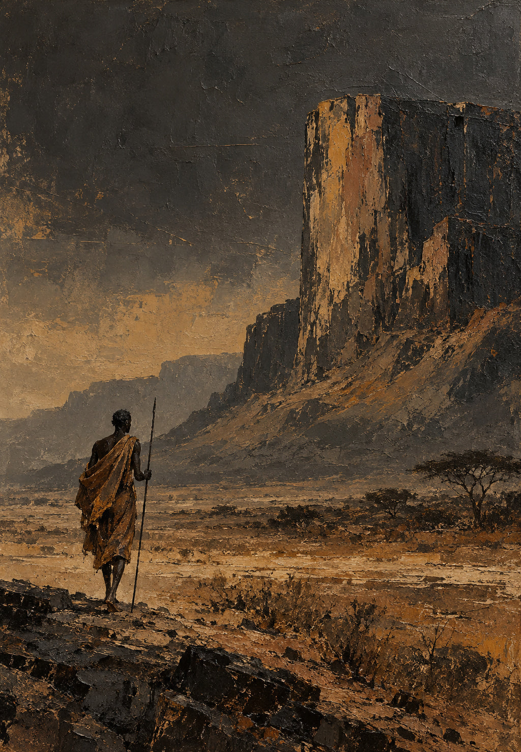 Le voyageur devant la falaise