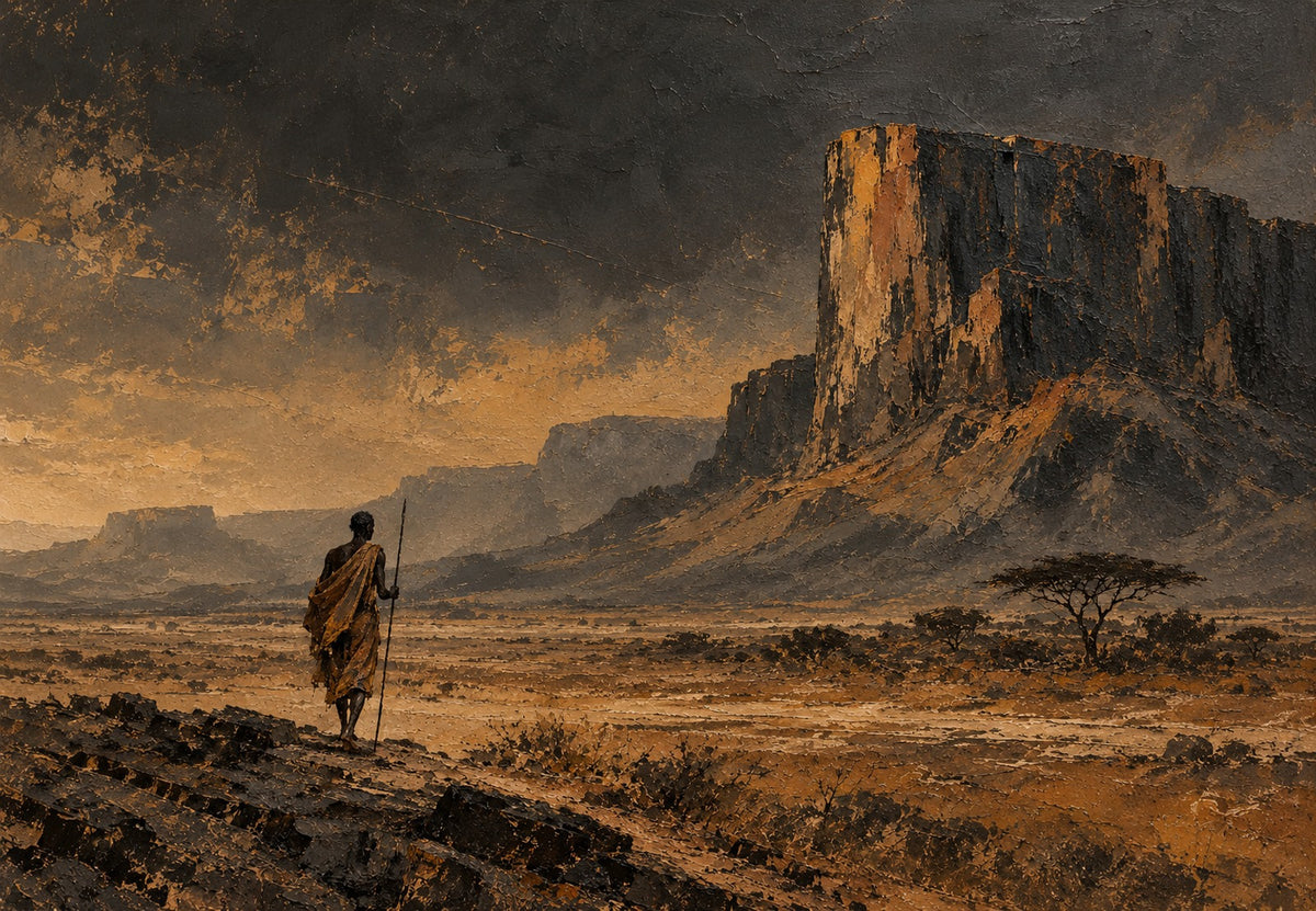 The Traveller before the Cliff (Landscape)