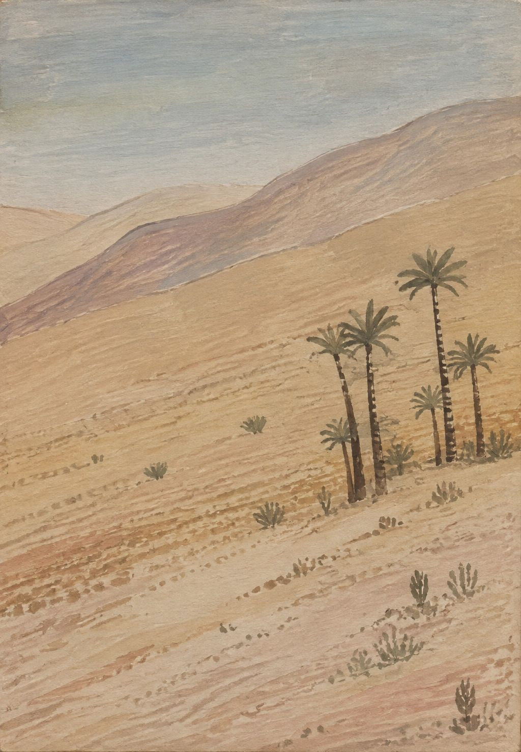 Palmeras en las dunas del desierto