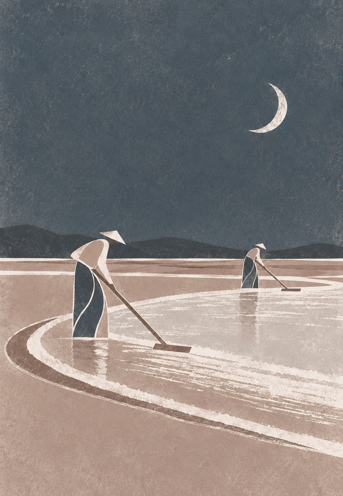Salt Harvest by Moonlight