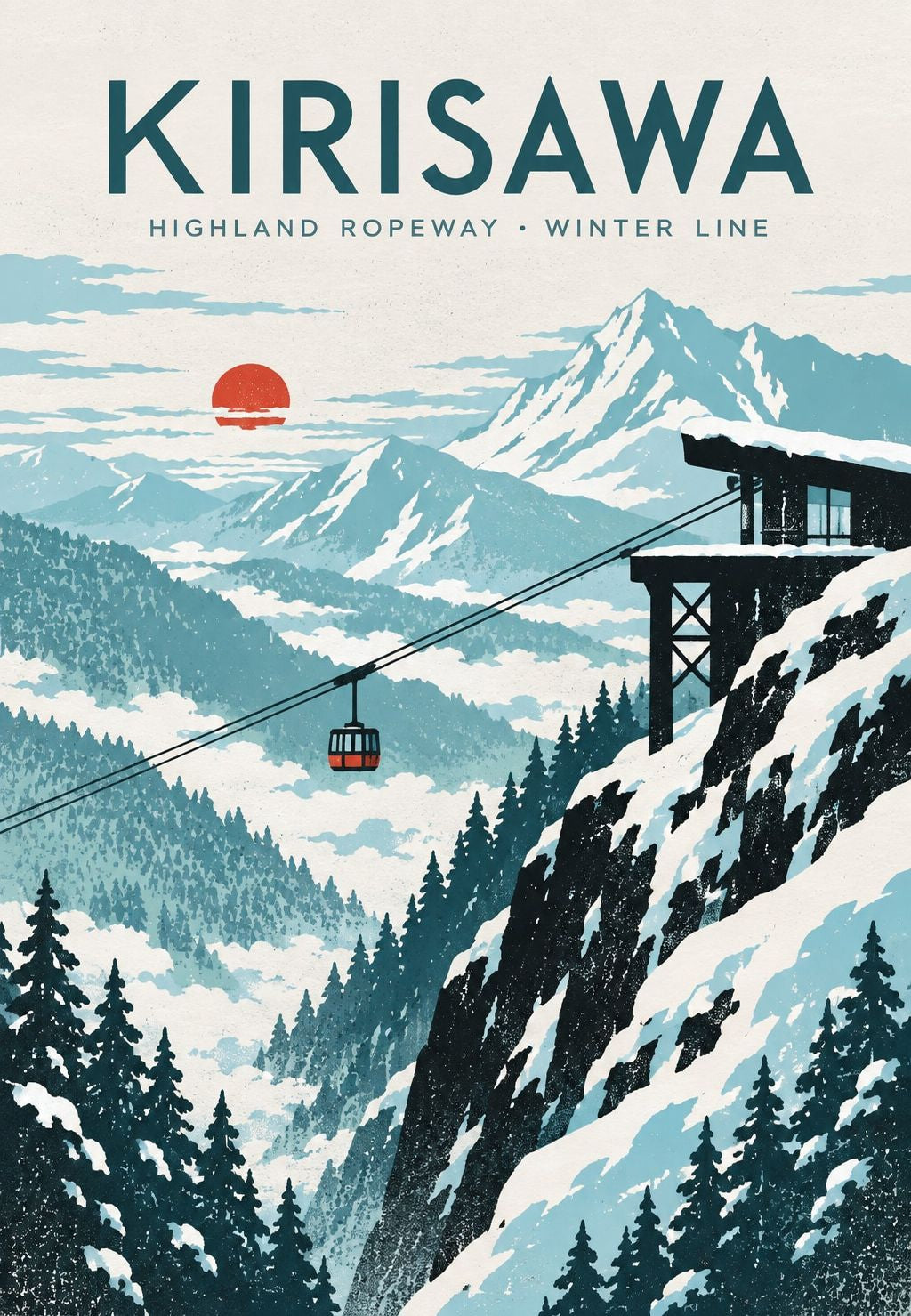 Kirisawa Cable Car at Sunset