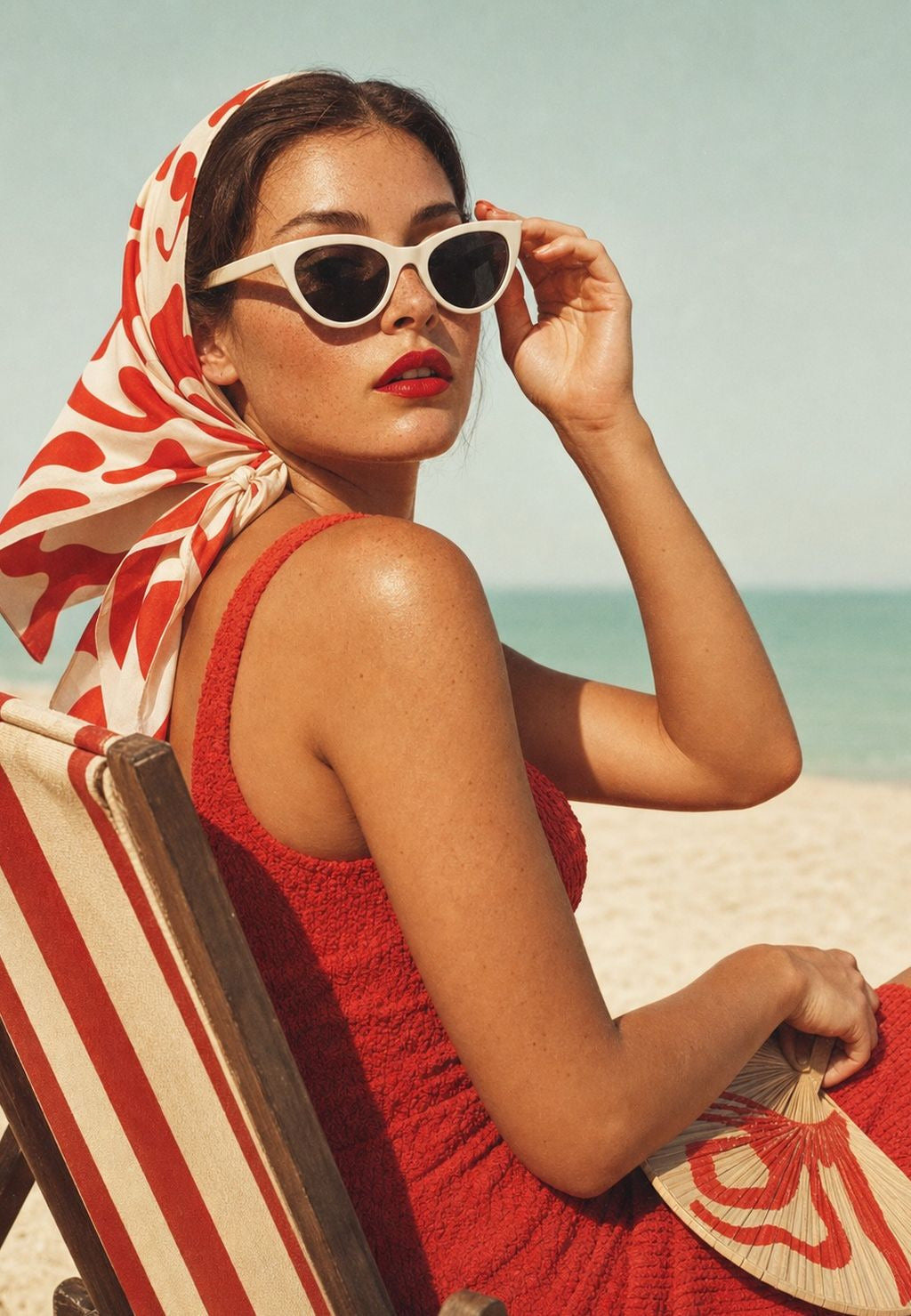 Bella donna am Strand