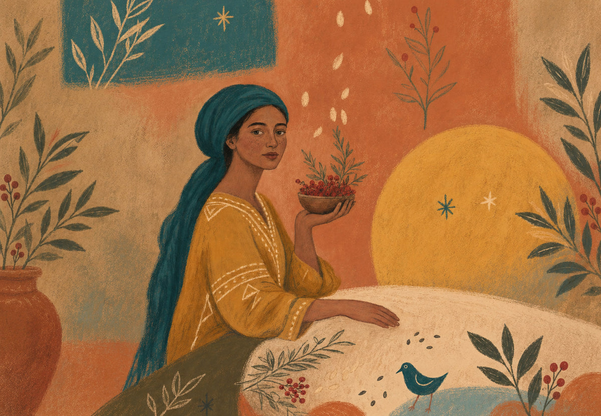 The girl with the scarf (Landscape)