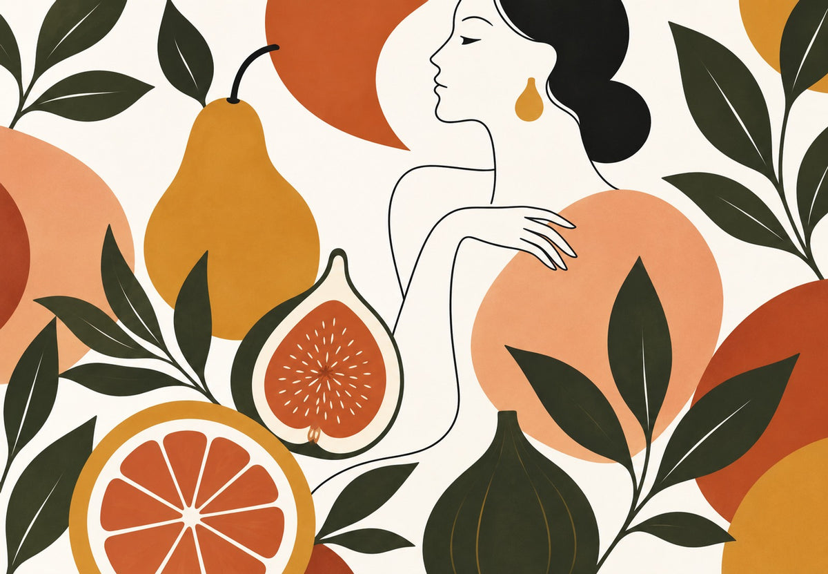 Profile with sunlit fruit (Landscape)