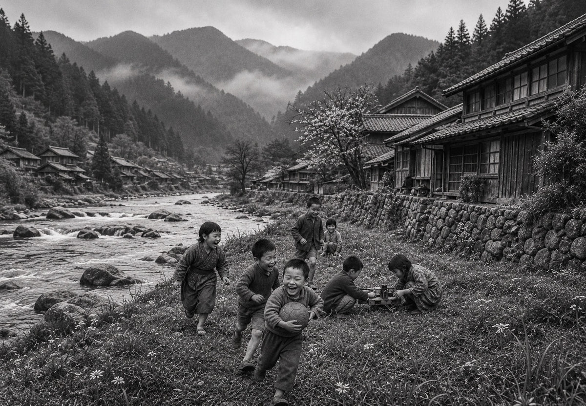 Laughter by the Stream (Landscape)