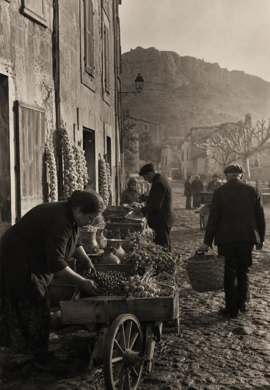 Provence - Vesnický trh pod útesem