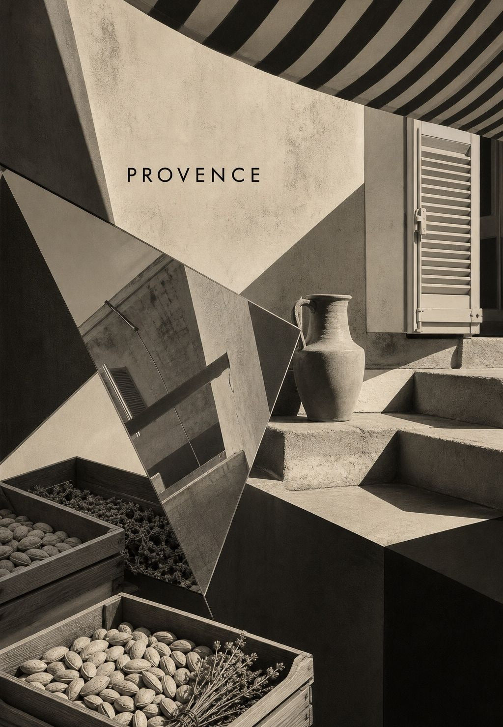Provence - Schatten auf dem Landhaus