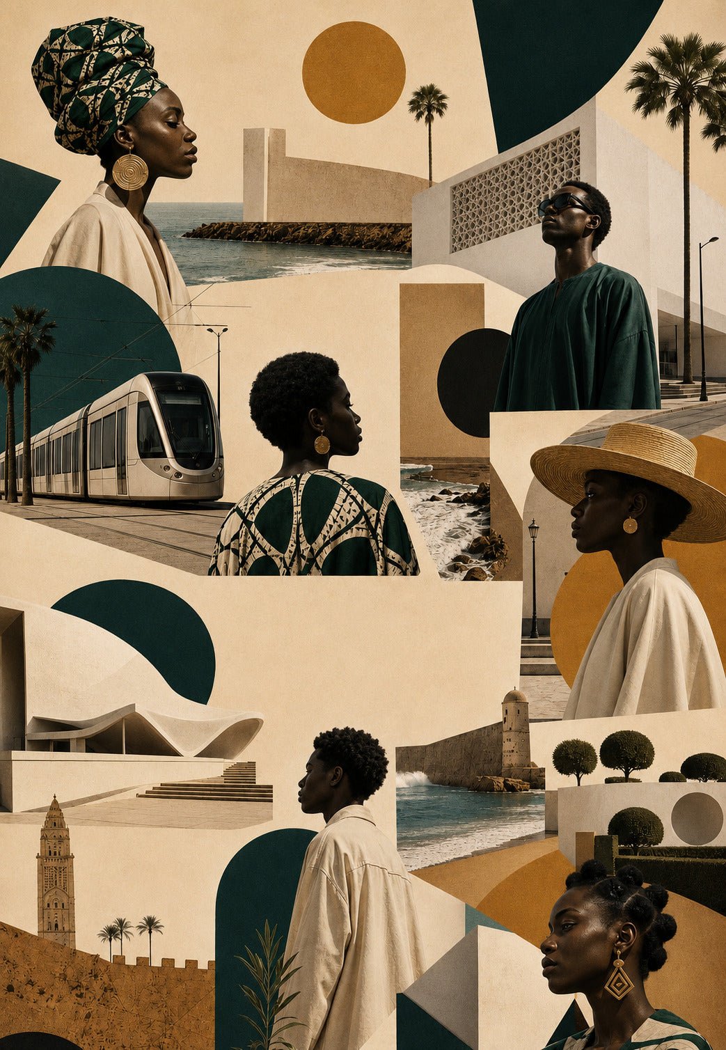Rabat - Porträts und Stadt als Mosaik