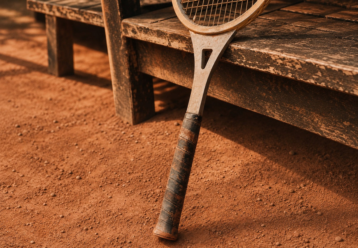The racket on the clay (Landscape)