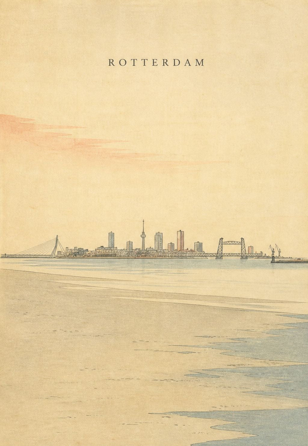 Rotterdam - La skyline au bout de la Meuse