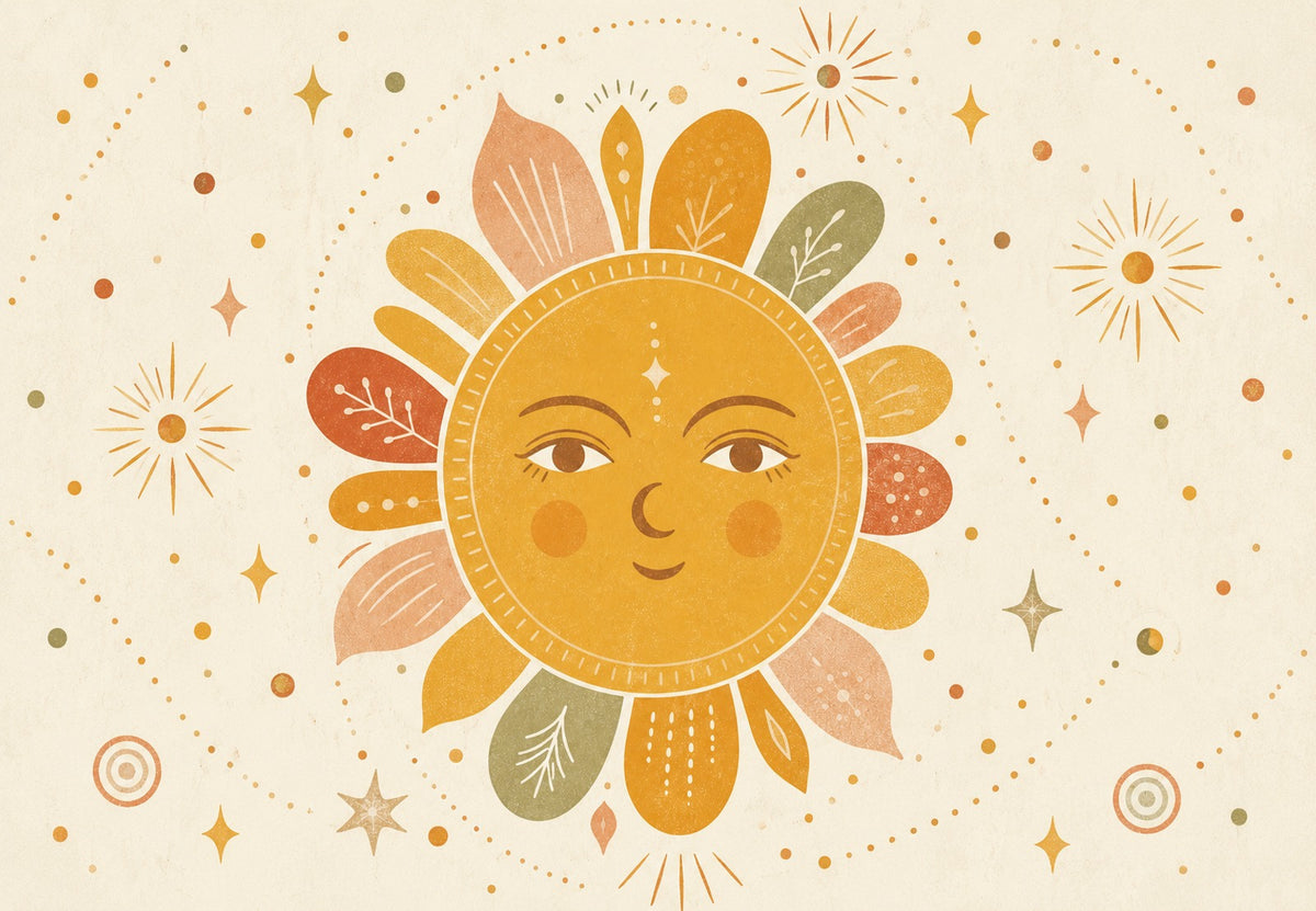 The sun with round cheeks (Landscape)
