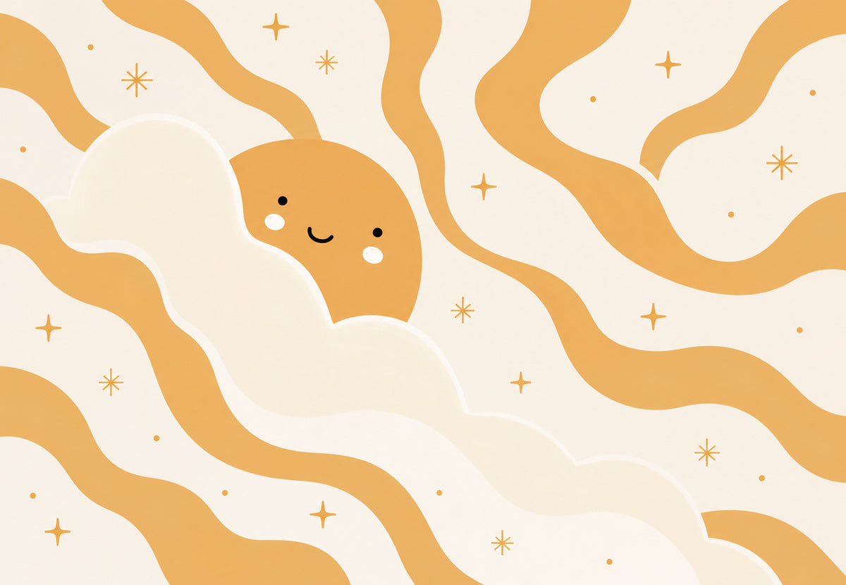 Cuddly Sun in the Clouds (Landscape)