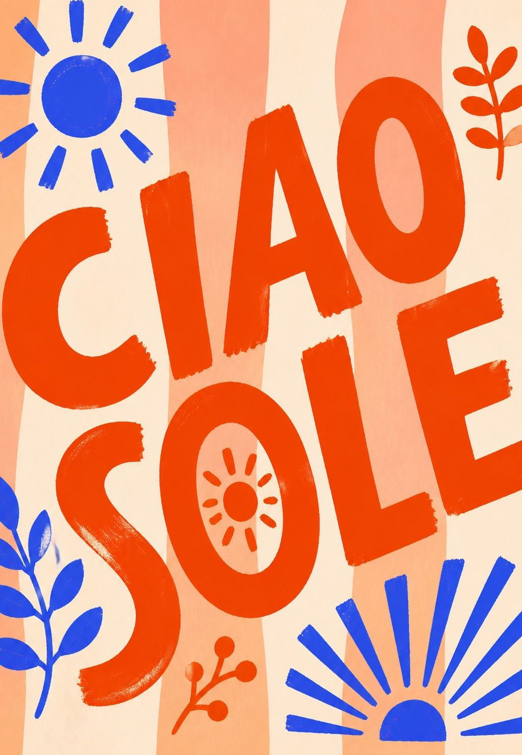 Ciao Sole, rayas melocotón