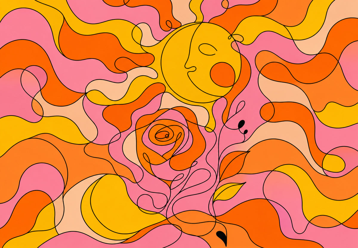 The rose under the sun (Landscape)