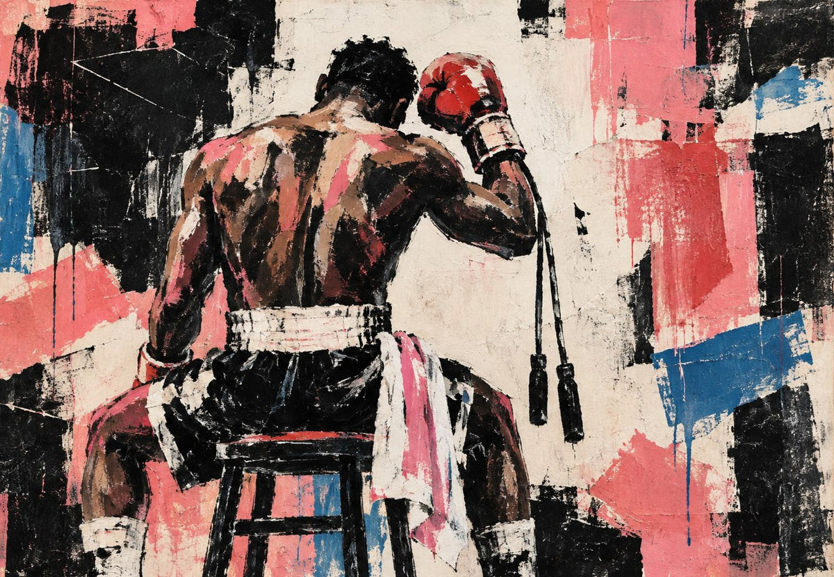 Boxer with a Red Glove (Landscape)