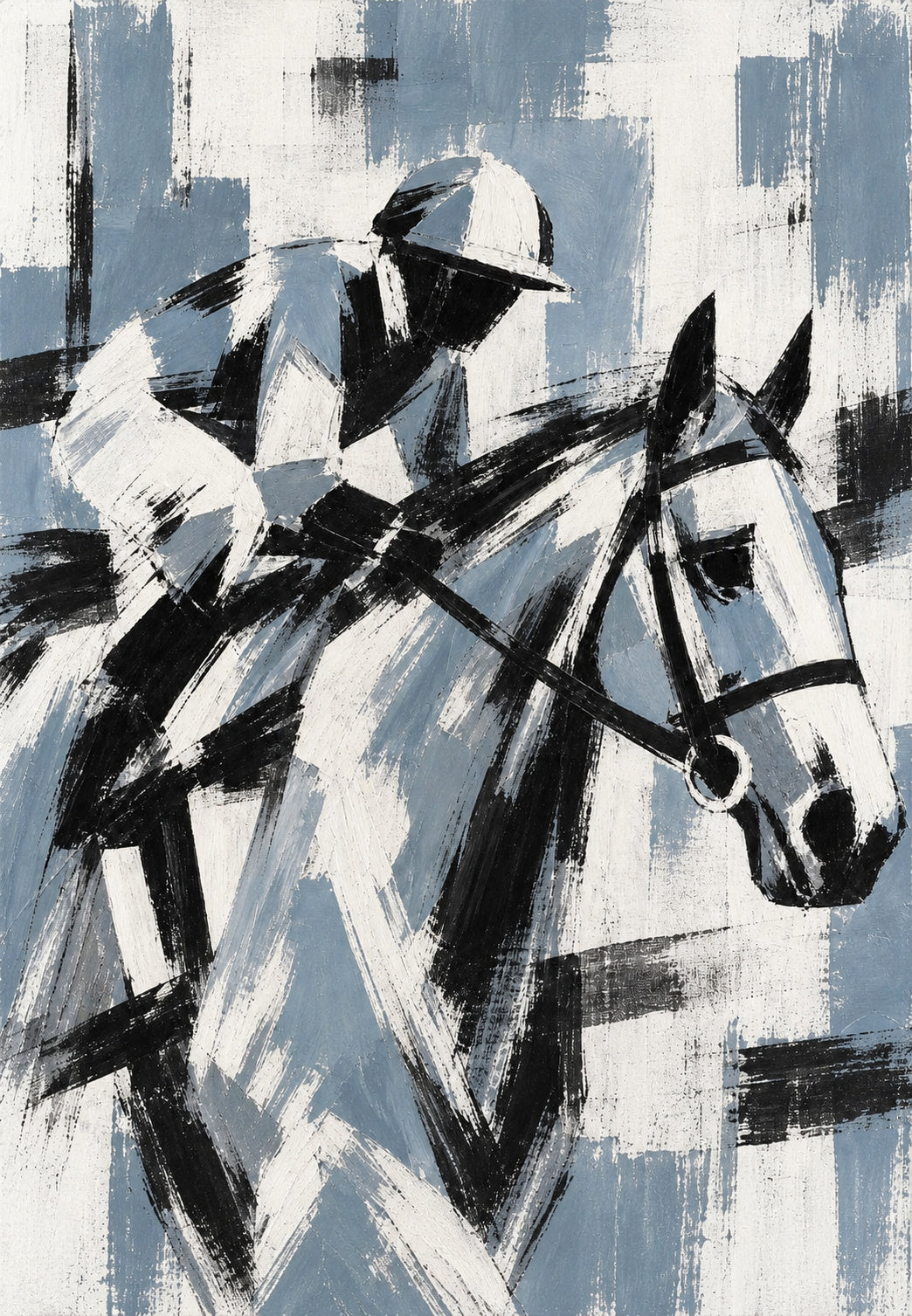 Pferd und Jockey