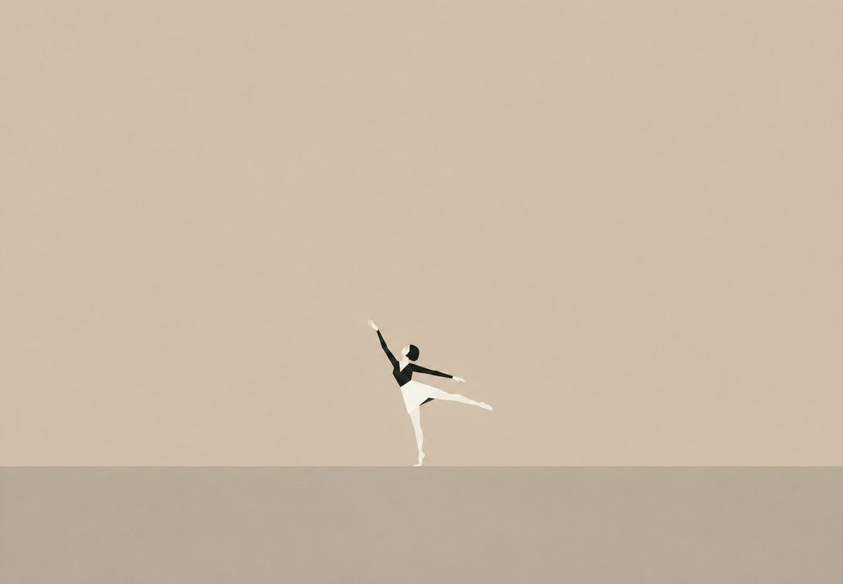 Danseuse en arabesque (Paysage)