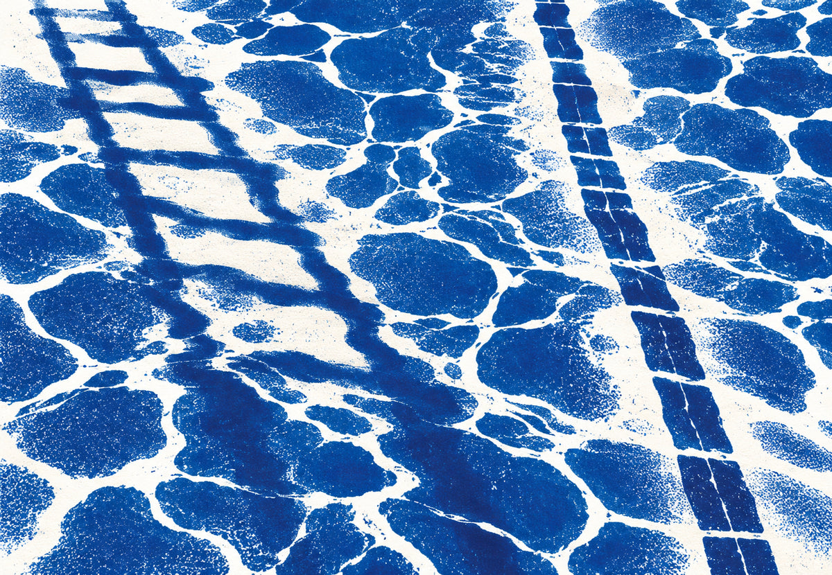 Scaletta e corsia della piscina (Orizzontale)