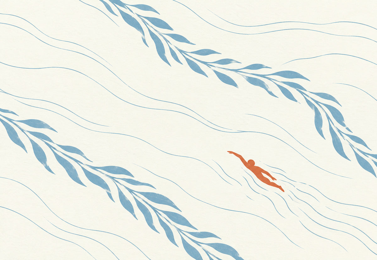 The Lone Swimmer (Landscape)