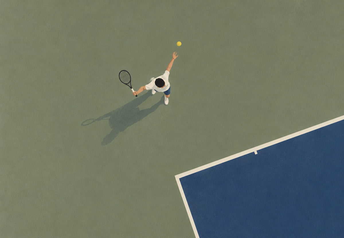The Serve and the Long Shadow (Landscape)