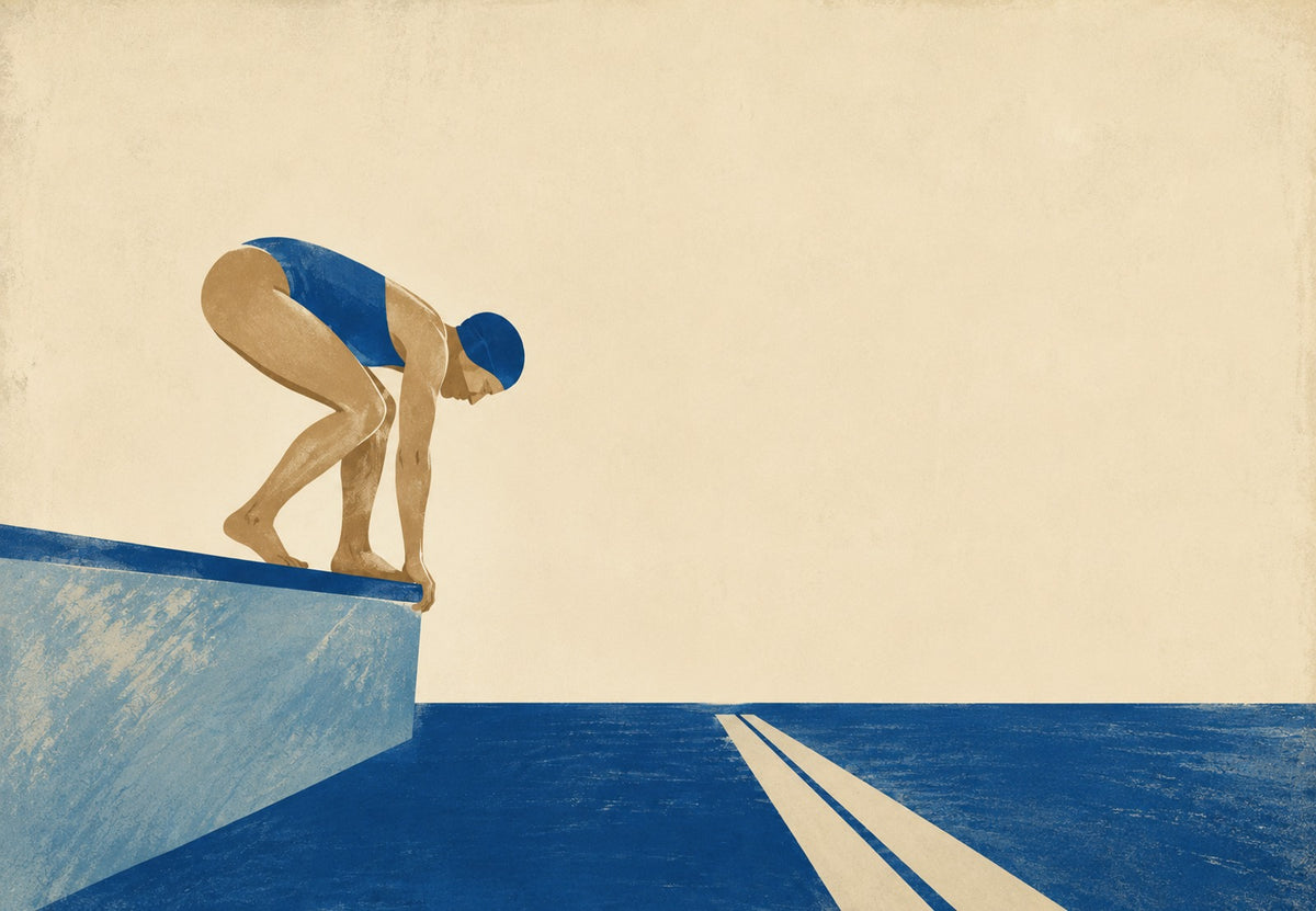 On the Starting Block (Landscape)