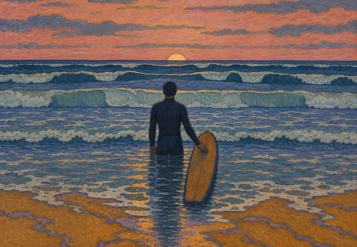 Face au soleil couchant (Paysage)
