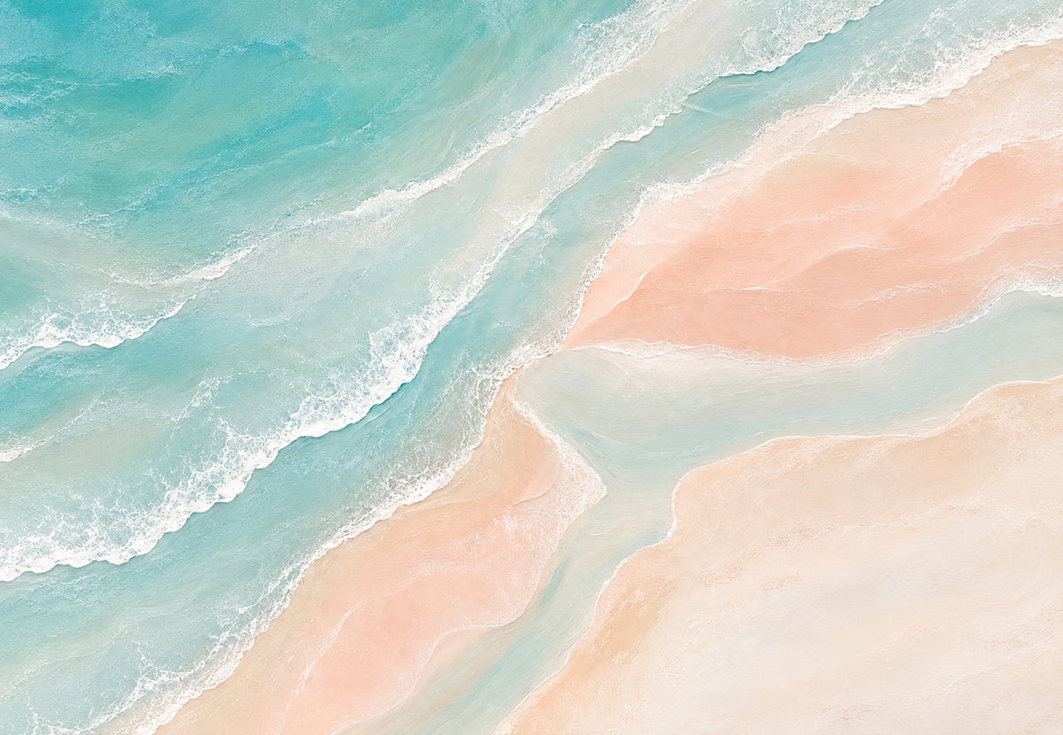 Pastel wave from above (Landscape)