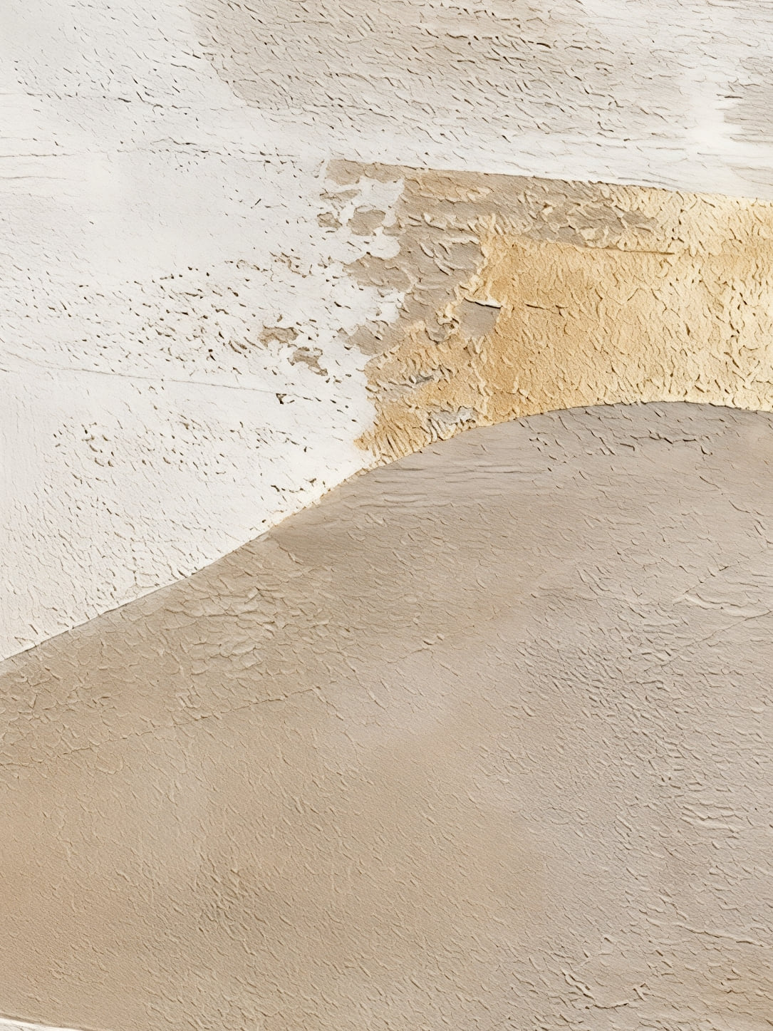 Detail a taille reelle du tirage, affiche tendances deco dunes texture feuille or