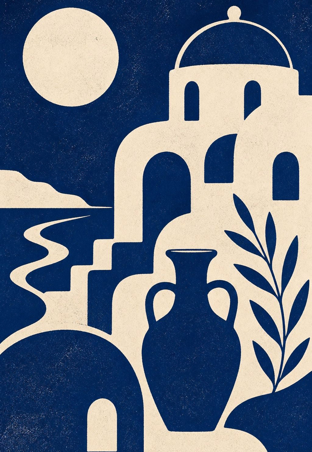 The amphora under the moon