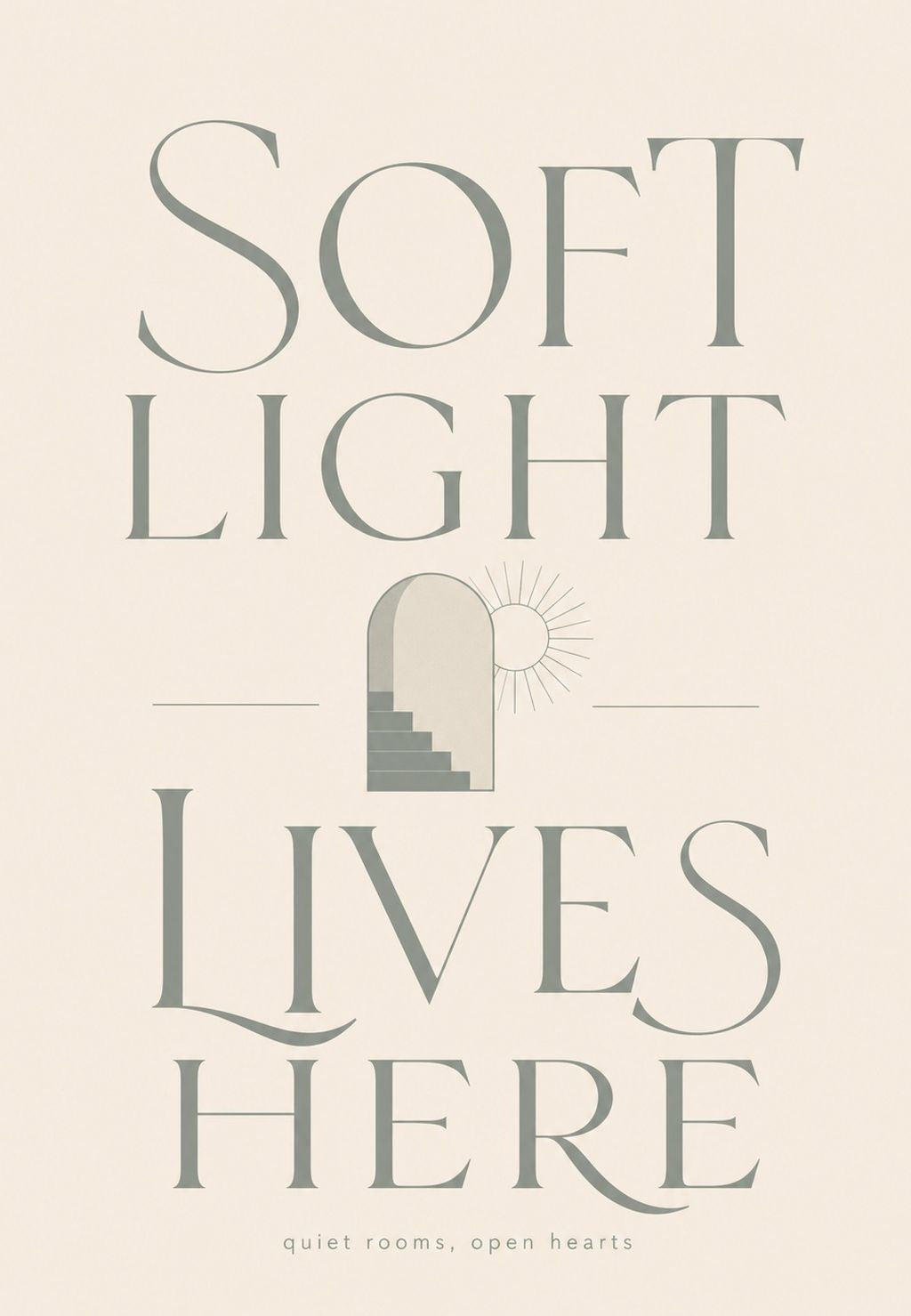 Soft Light Lives Here, Typografie