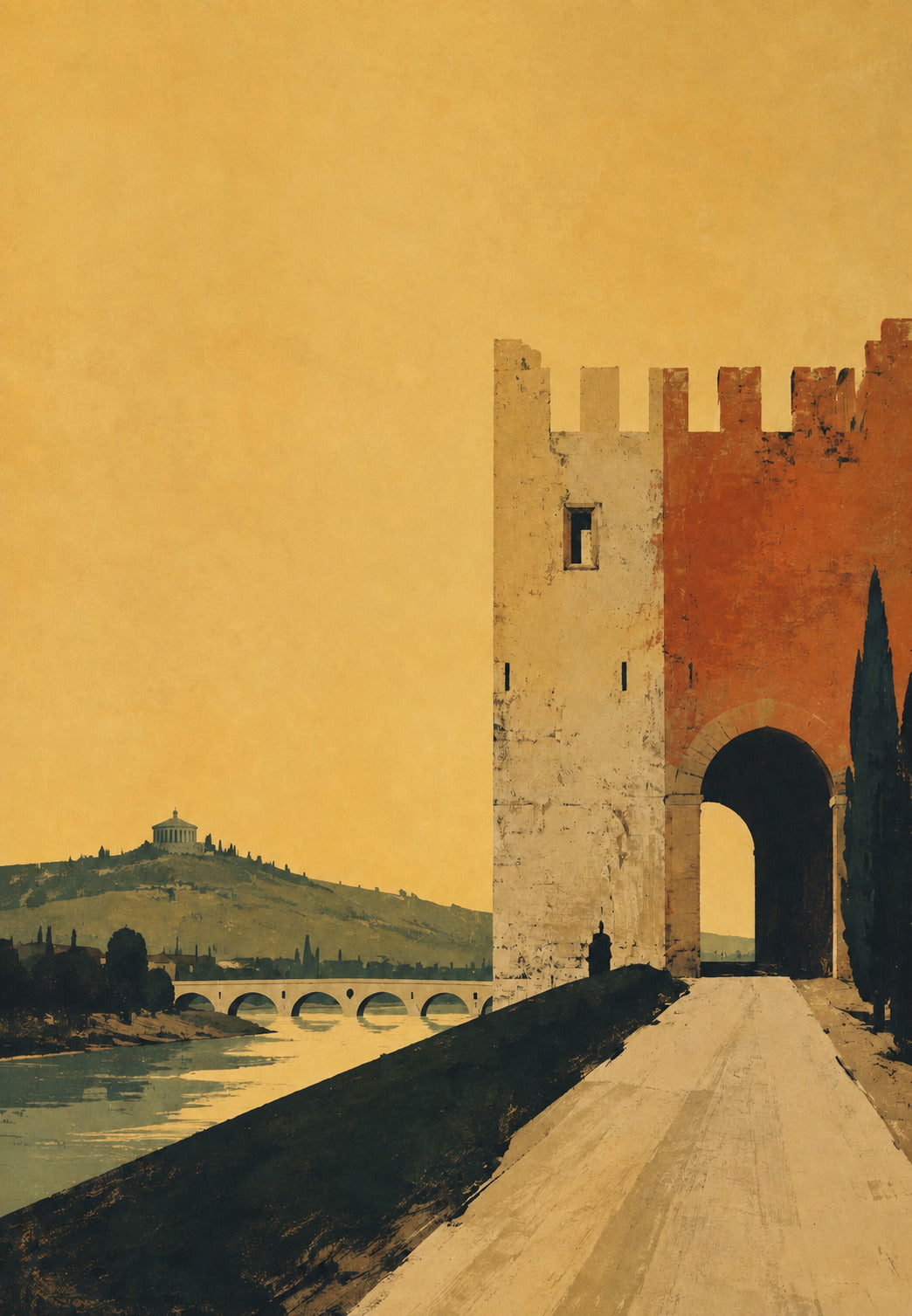 Verona - The Fortified Gate on the Road