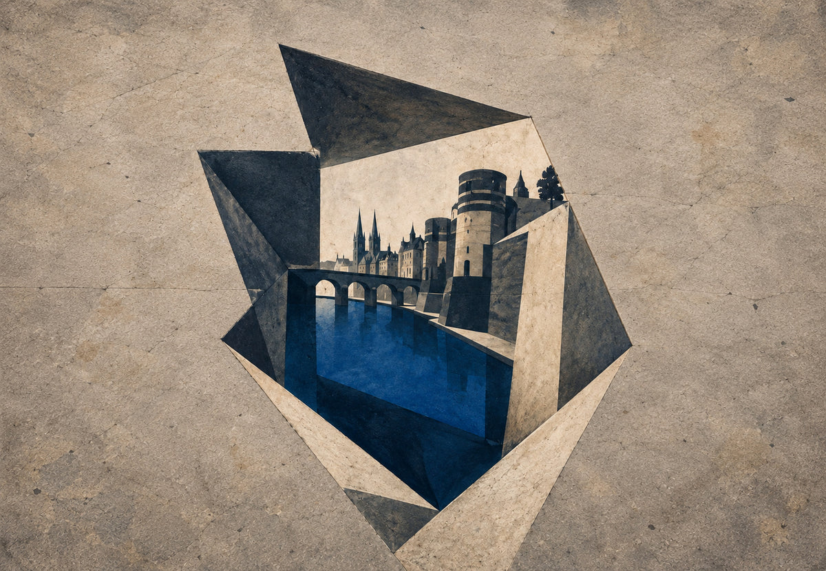 Angers in Steinsplittern (Querformat)