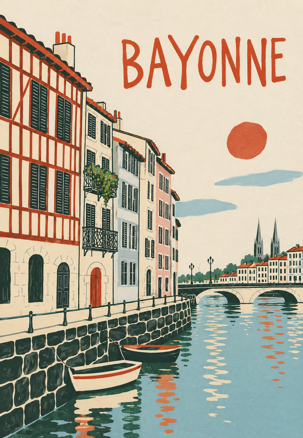 Bayonne a víz mellett