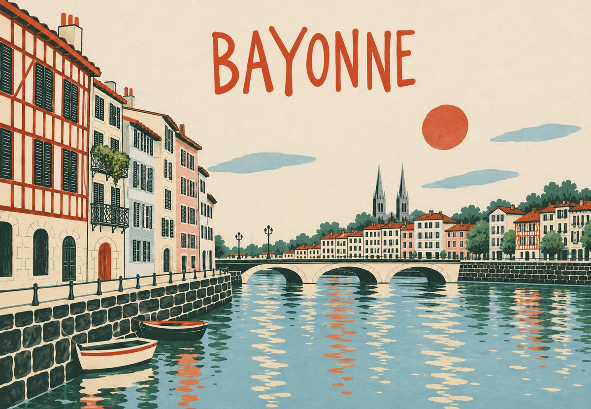 Bayonne sull'acqua (Orizzontale)