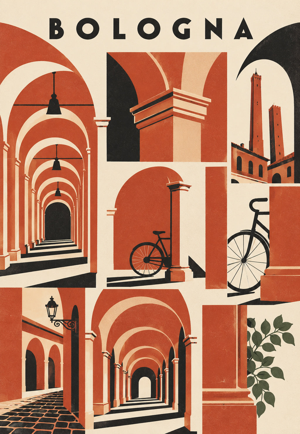 Bologna, portici e bicicletta