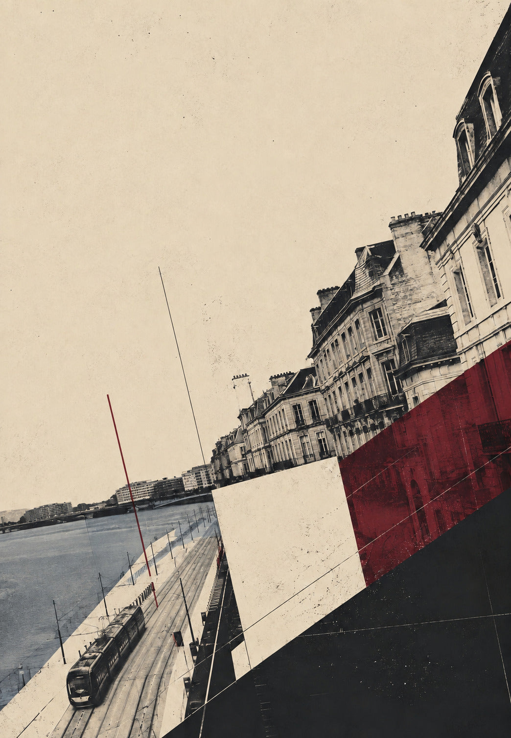 Bordeaux, the Tram Along the Quays