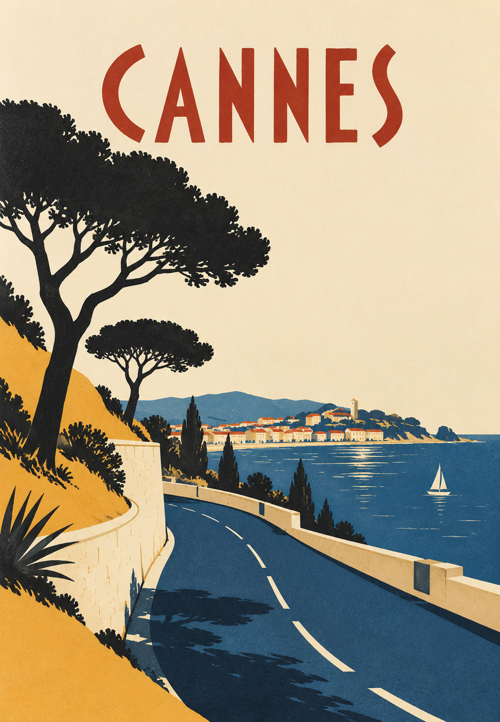Cannes, la route des pins