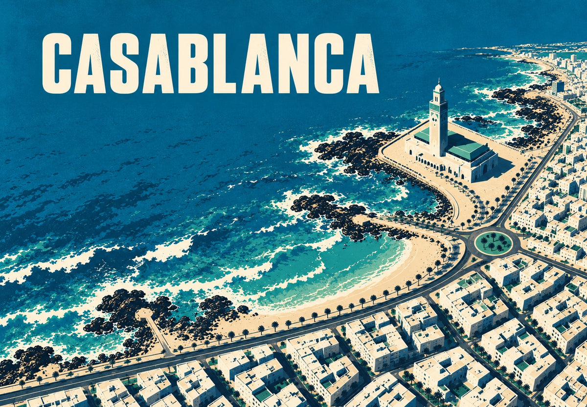 Casablanca, die Stadt am Ozean (Querformat)