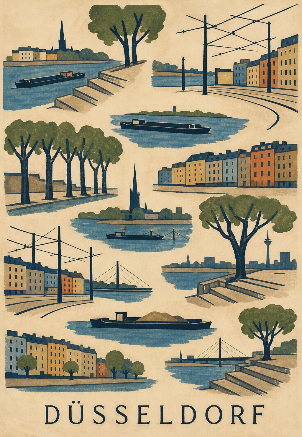 Düsseldorf nad wodą