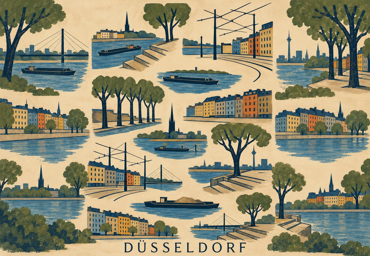 Düsseldorf by the Water (Landscape)
