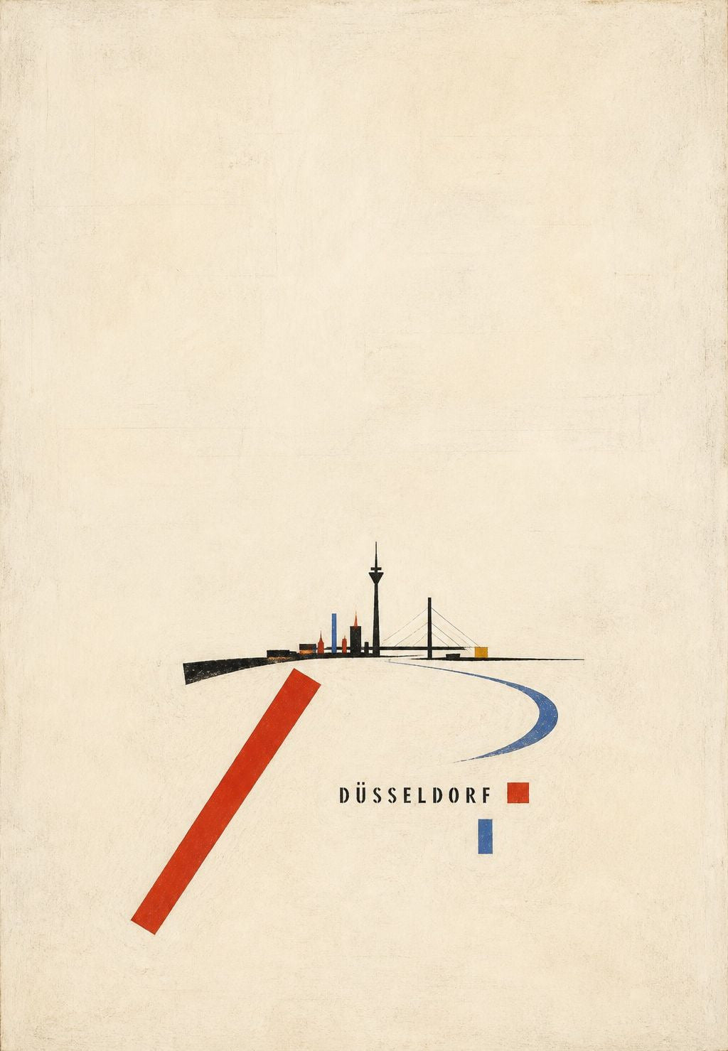 Düsseldorf à beira do Reno