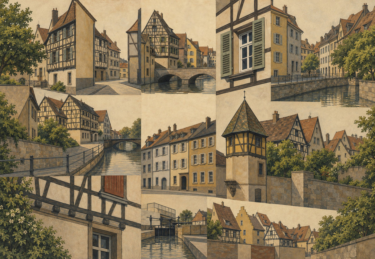 Facciate e canali di Colmar (Orizzontale)