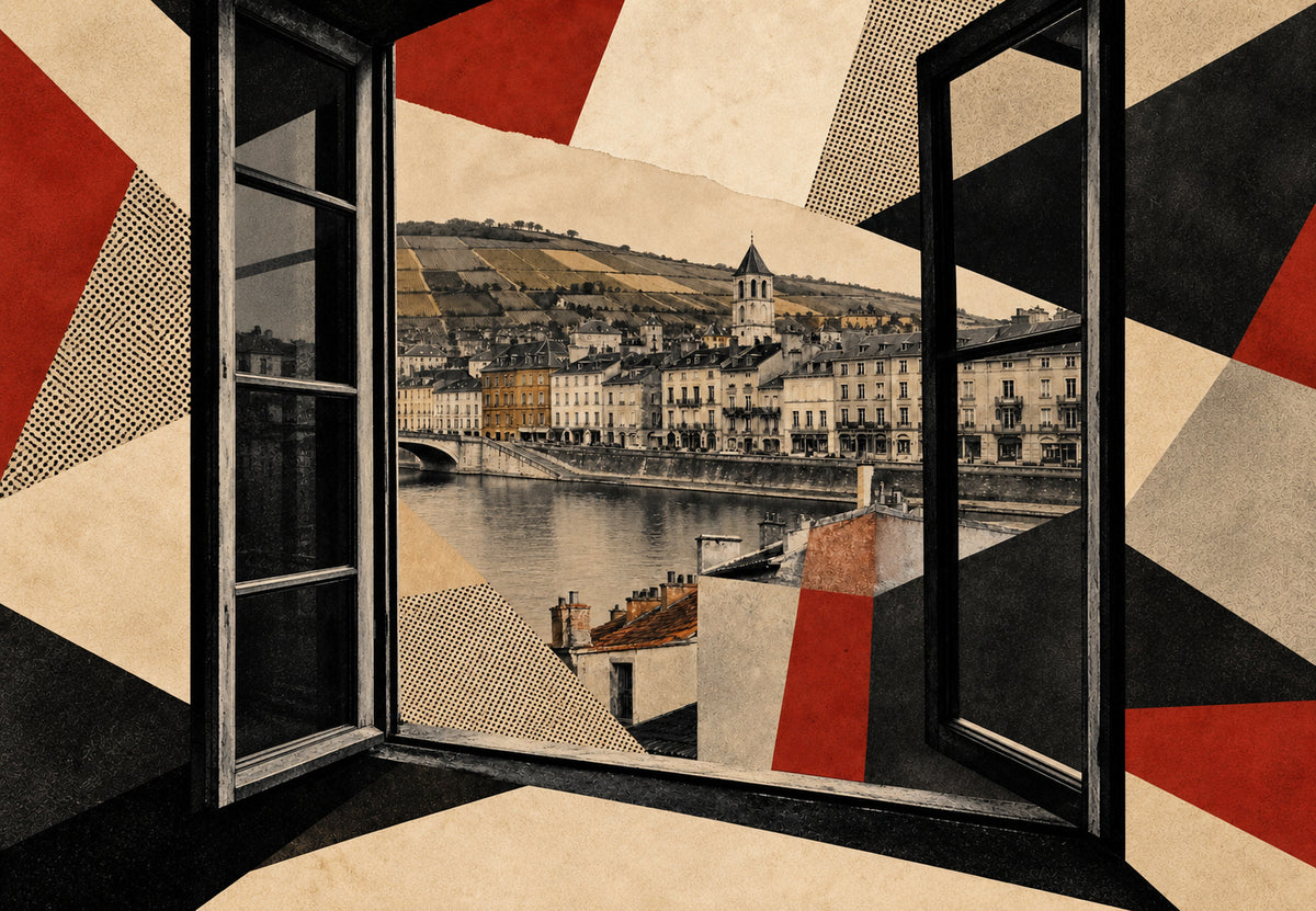Fenster nach Mâcon (Querformat)