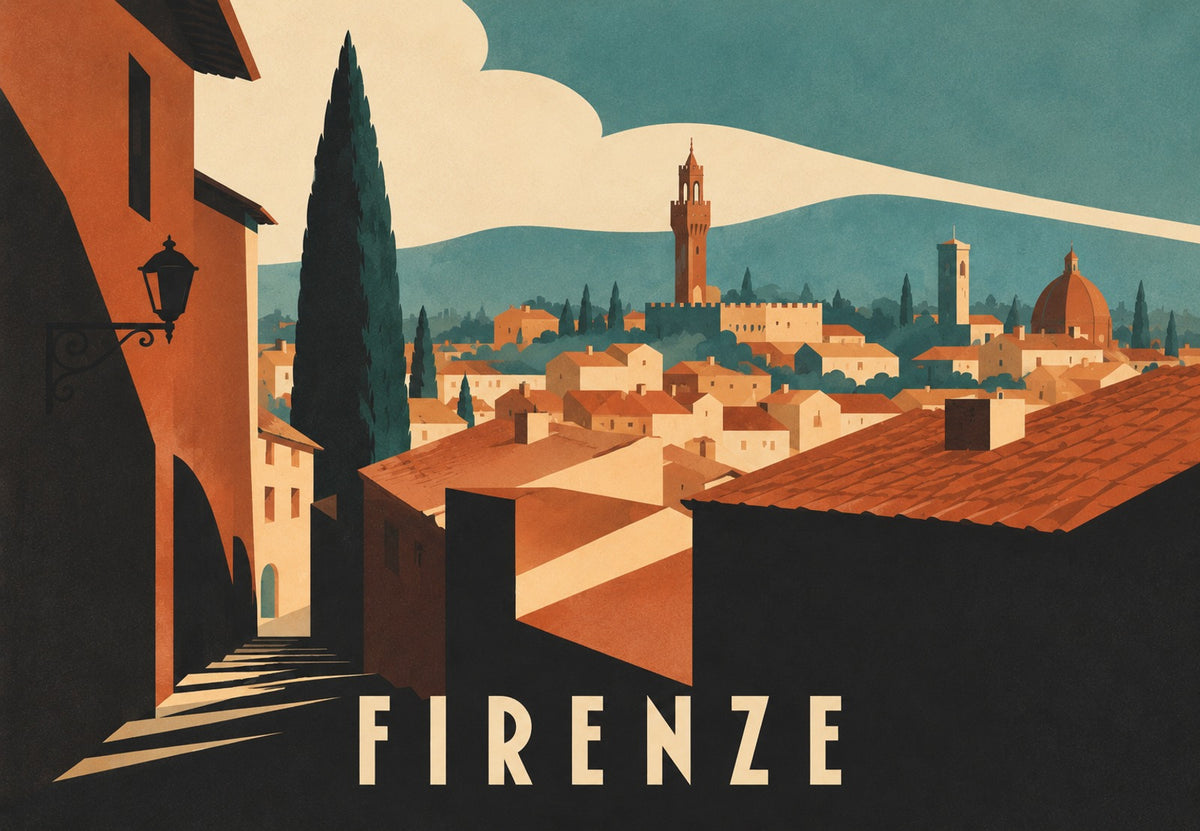 Firenze, tra ombra e cipresso (Orizzontale)