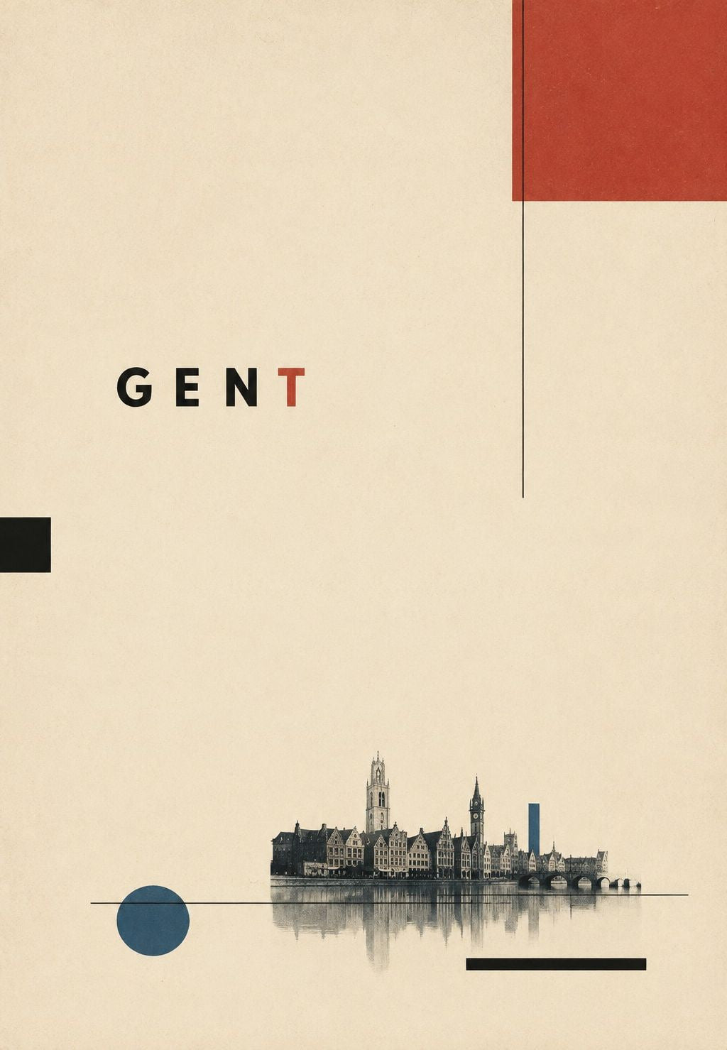 Ghent, Skyline on the Water