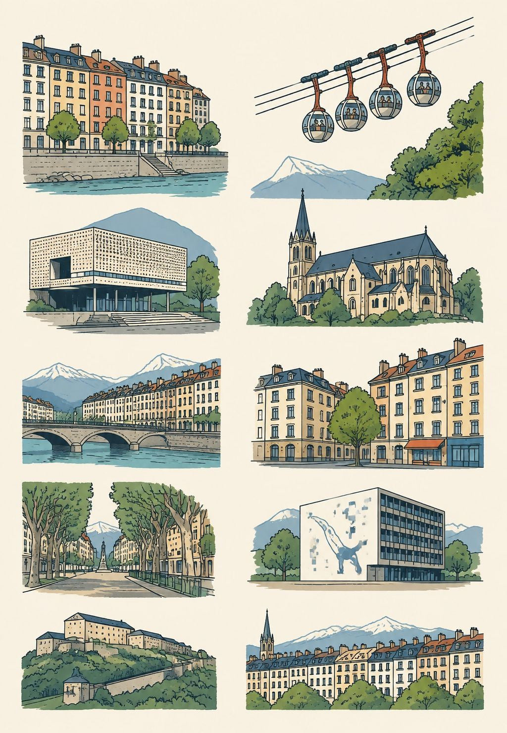 Grenoble u deset prizora