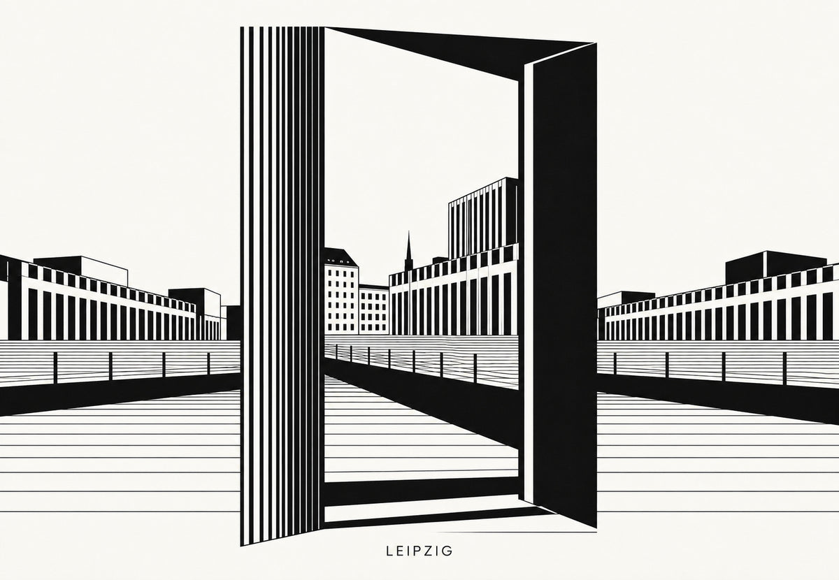 Die offene Tür nach Leipzig (Querformat)