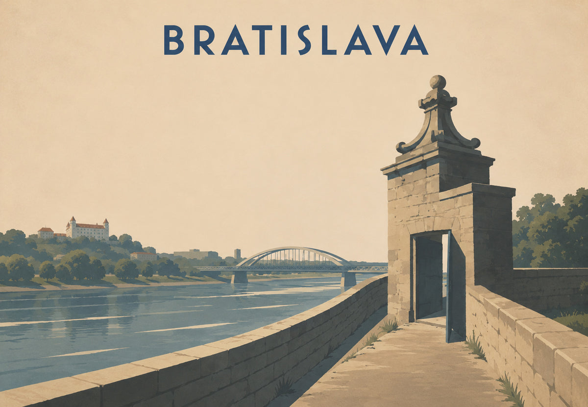 La porta di Bratislava sul Danubio (Orizzontale)